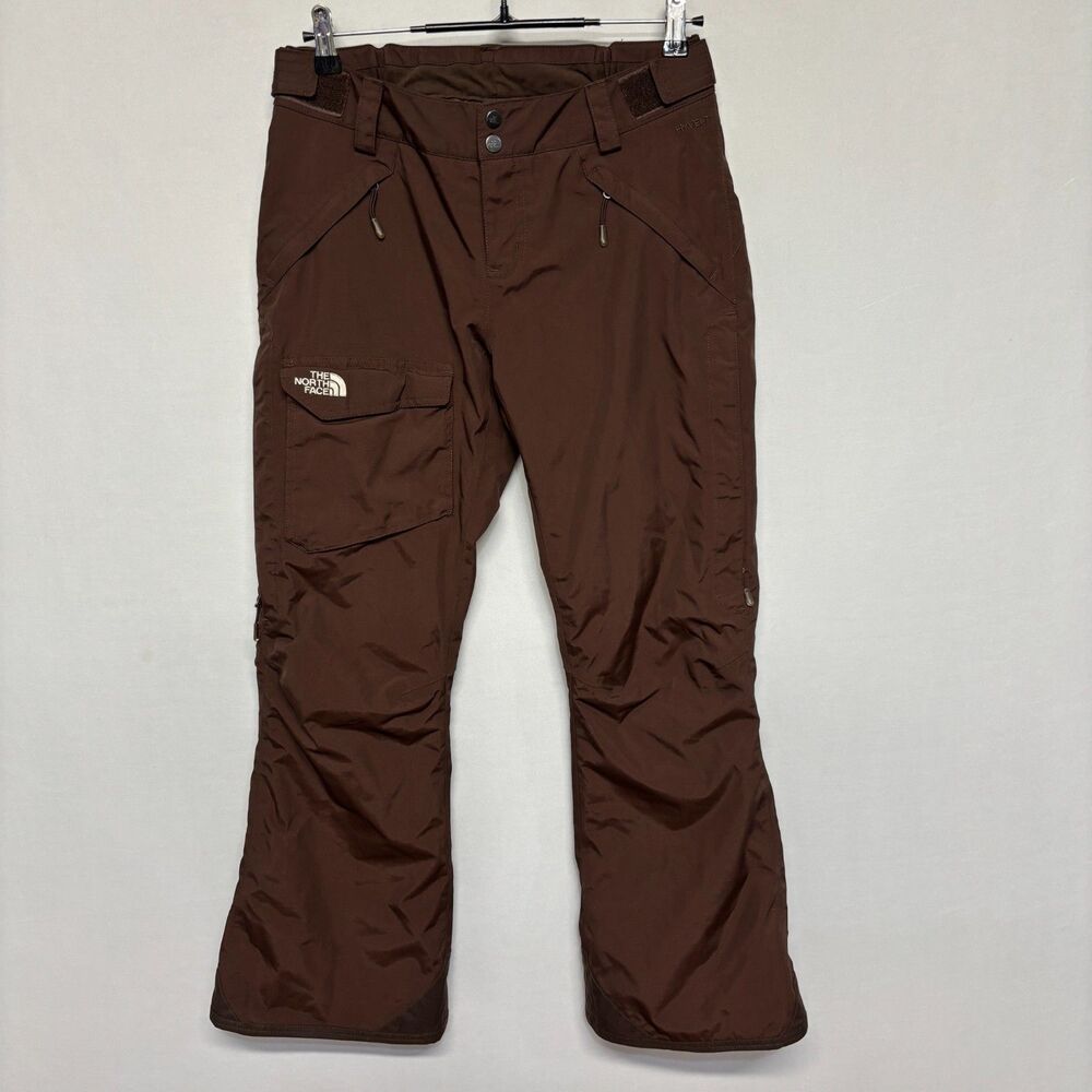 The North Face Women Hyvent Snowboard Skin Snow Pants Size Small Brown D131 -29